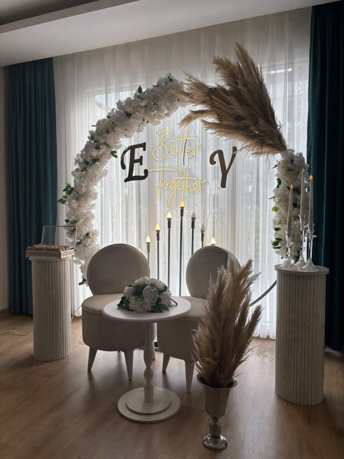 Arche florale pour cérémonie