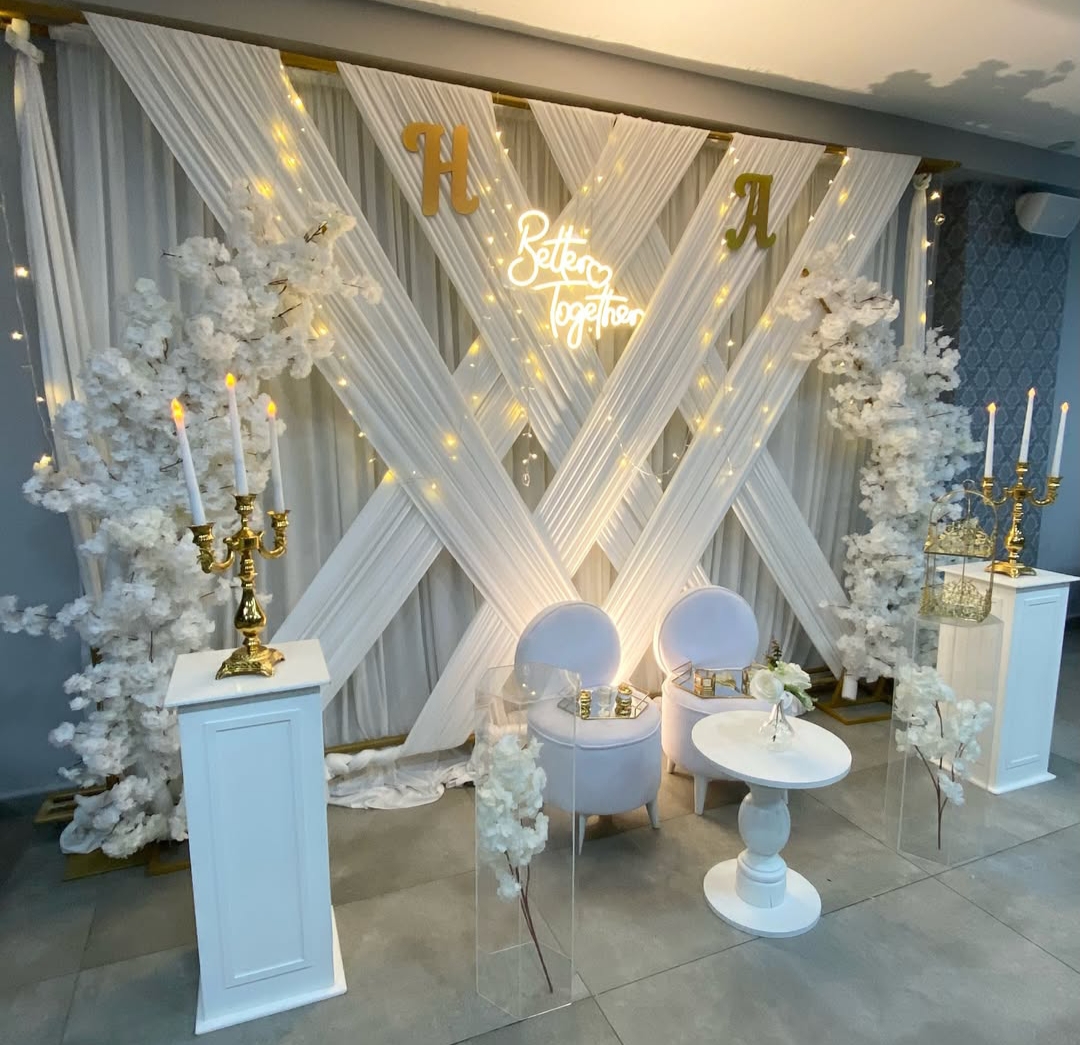 Décoration florale blanche élégante